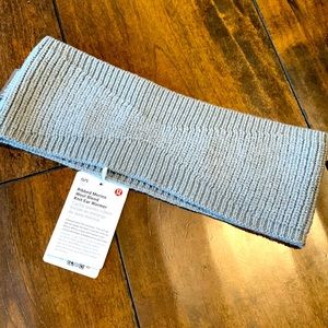 NWT: lululemon ribbed merino wool blend knot ear warmer